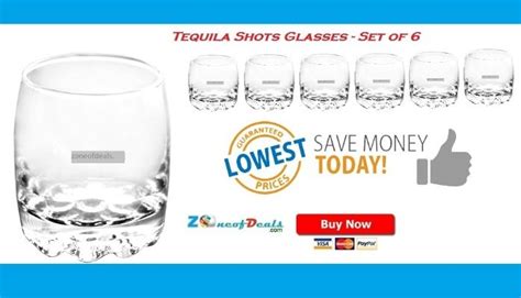 Tequila Shots Glasses - Set Of 6 pcs BY DELI @ Rs.299 ! Lowest Price On Zoneofdeals BUY Now