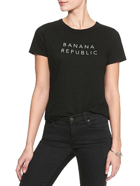 Banana Republic - New Banana Republic Womens Body Logo T Shirt, Black M 4013-5 - Walmart.com ...