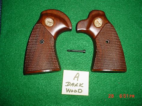 Colt Diamondback Wood Grips 100% Original NOS for sale