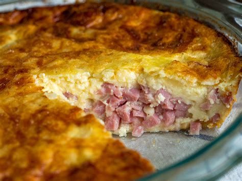 bisquick impossible ham and cheese quiche