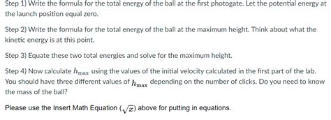 Step 1) Write the formula for the total energy of the | Chegg.com