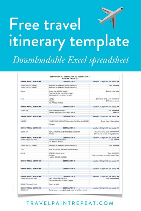 Create Your Perfect Itinerary with Our Easy-to-Use Template