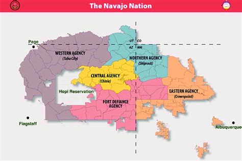 Map of the Navajo Nation with the Agency Councils [23]. | Download ...