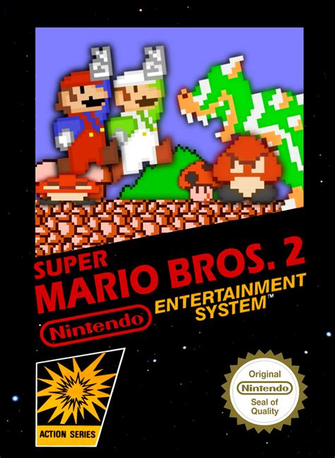 SMB 2: The Lost Levels NES Box Art (Version 1) by CPHtheGamer on DeviantArt