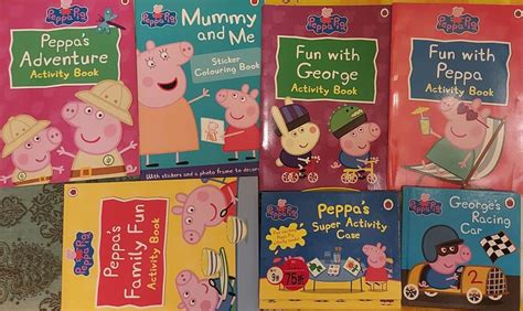 6 Peppa Pig Activity Books and 1 Story Book (7 books), 興趣及遊戲, 書本 & 文具, 小朋友書 - Carousell