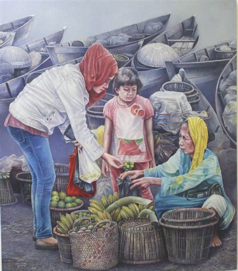 lukisan realis: lukisan realis karya umar sidik