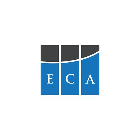 ECA letter logo design on WHITE background. ECA creative initials letter logo concept. ECA ...