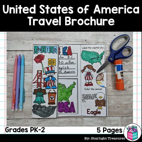 United States of America USA Travel Brochure for Early Readers ...