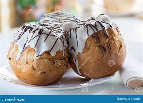 Rum baba cake stock image. Image of sweet, cookery, baba - 88095941