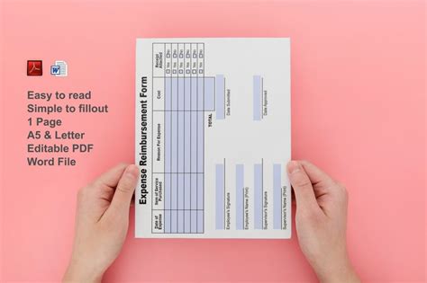 Expense Report Form,expense Report Template,expense Report,small Business,human Resources,hr ...