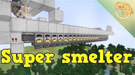 SIMPLE automatic super smelter for minecraft - YouTube