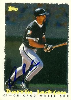 Darrin Jackson autographed baseball card (Chicago White Sox) 1995 Topps #69