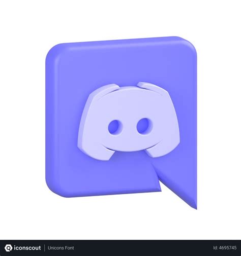 Free Discord Logo 3D Icon download in PNG, OBJ or Blend format