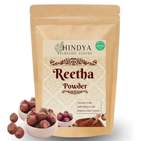 Buy Hindya Ayurvedic Luxury Reetha Powder For All Type Of Hair (100 ...