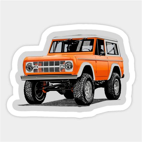 Funny Stickers, Car Stickers, Custom Stickers, Classic Bronco, Classic ...