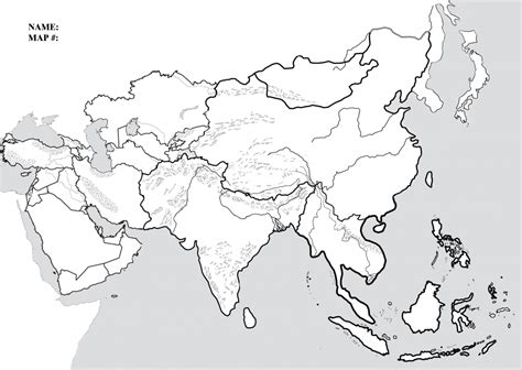 Asia Political Map Printable - Printable Maps