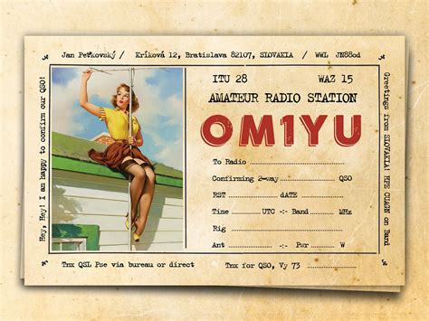 Qsl Card Template