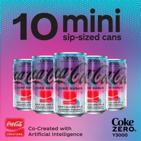 Coca-Cola® Zero Sugar Y3000 Soda Mini Cans, 10 pk / 7.5 fl oz - Pick ‘n ...