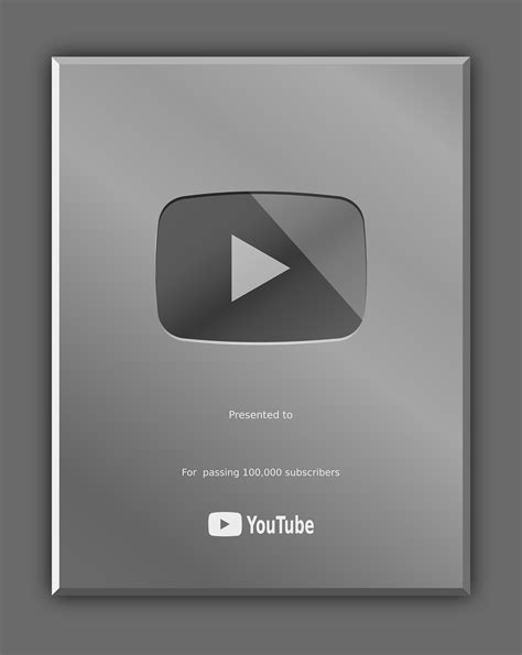 Download Youtube, Youtube Silver Award, Youtube Play Button. Royalty-Free Vector Graphic - Pixabay