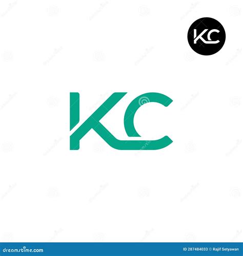 Letter KC Monogram Logo Design Vector Illustration | CartoonDealer.com #287484033