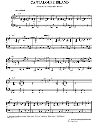 Cantaloupe Island Sheet Music by Herbie Hancock | nkoda | Free 7 days trial