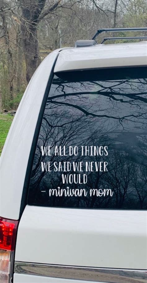 Funny minivan decal / funny car decal / minvan bumper sticker | Etsy