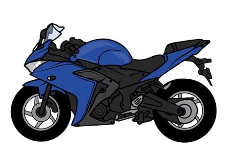 Dibujos animados de motos deportivas bigbike | Vector Premium