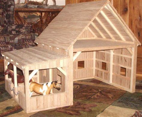 barn with stable Wooden Toy Barn, Wooden Toys Plans, Wood Toys ...