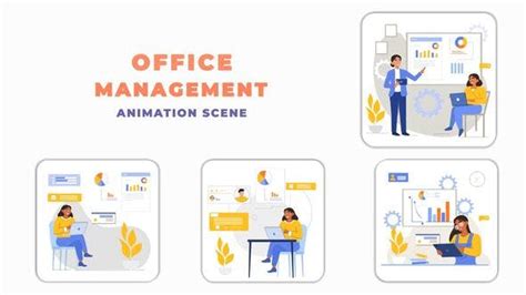 Office Management Animation Scene After Effects Template, Video Templates - Envato Elements