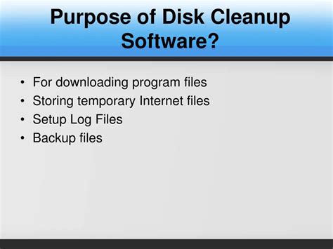 PPT - Disk Cleanup Software: The Way Out PowerPoint Presentation - ID:7253089