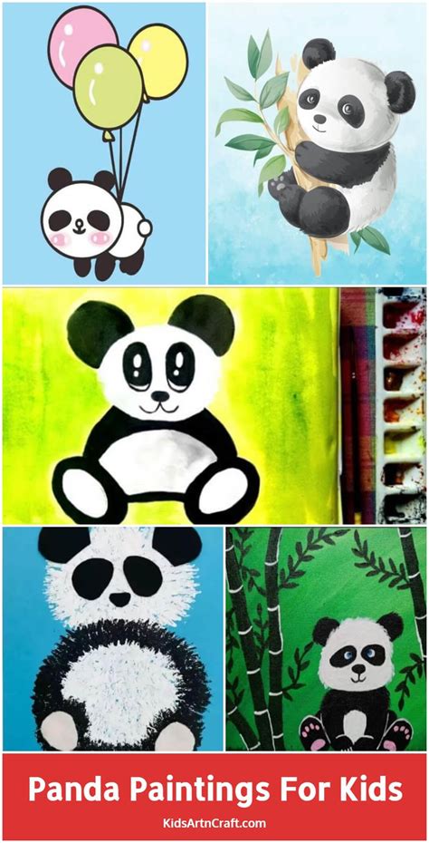 Panda Paintings for Kids - Kids Art & Craft