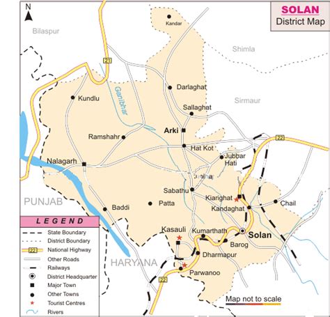 Map Of India: solan-map