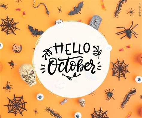 Hello October Images for Facebook, Instagram Post, Cover Photo