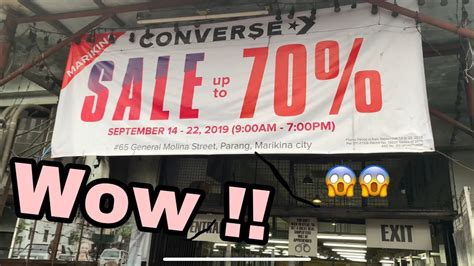 CONVERSE on SALE up to 70% // MARIKINA PHILIPPINES - YouTube