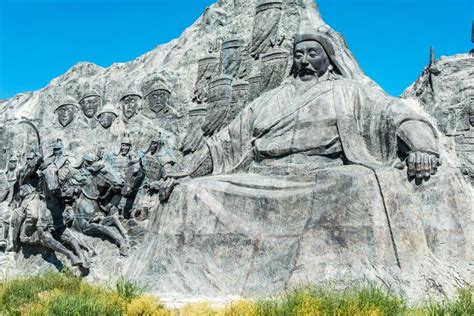 Kublai Khan Statue at Site of Xanadu (World Heritage Site). a Famous Historic Site in Zhenglan ...