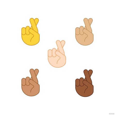 Fingers Crossed Emoji Vector in Illustrator, SVG, JPG, EPS, PNG - Download | Template.net