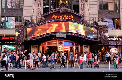 Hard Rock Cafe, New York City, Manhattan, Times Square, Broadway Stock ...