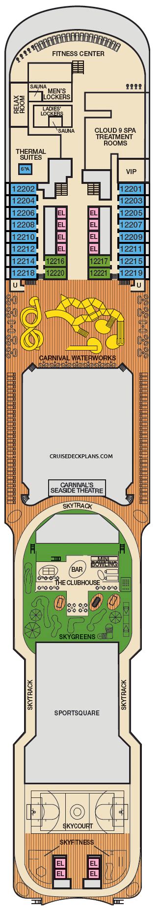 Carnival Vista Deck Plans, Diagrams, Pictures, Video