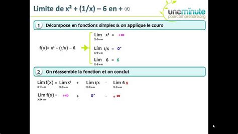 Calcul de limites simples - Comprendre les limites en maths - YouTube