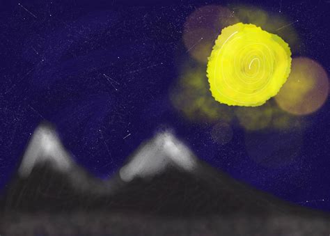 Yellow moon by eap08 on DeviantArt