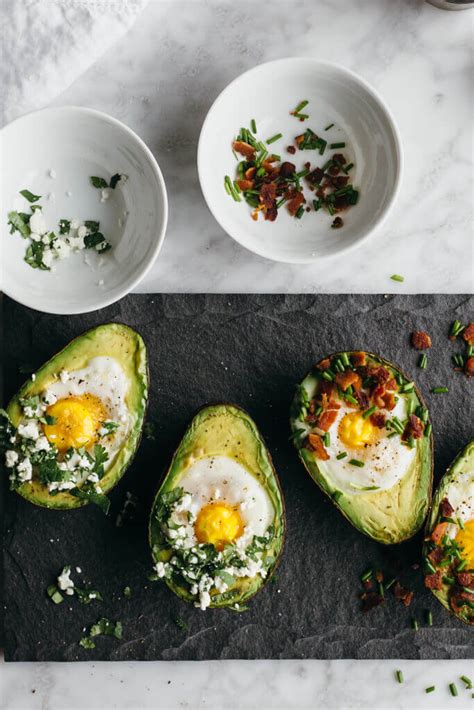 Baked Eggs in Avocado: Two Ways | Downshiftology