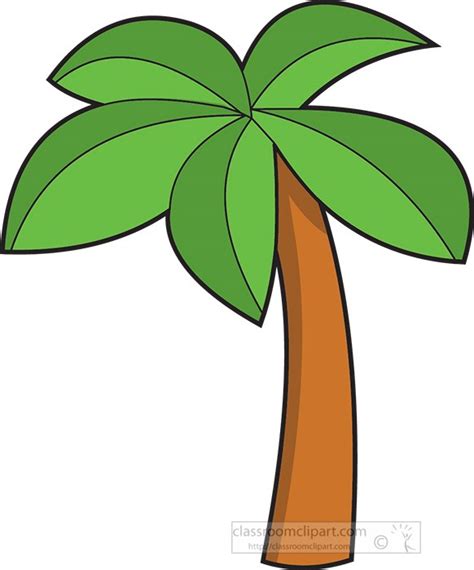 Trees Clipart - simple-palm-tree-clipart - Classroom Clipart