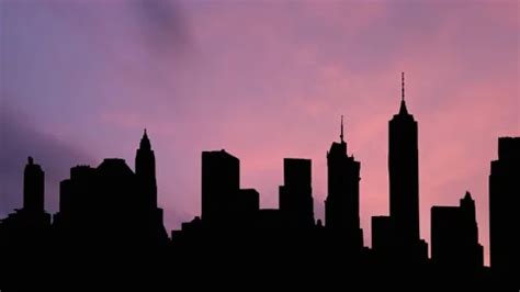 Brooklyn Skyline Silhouette with Iconic ... | Stock Video | Pond5