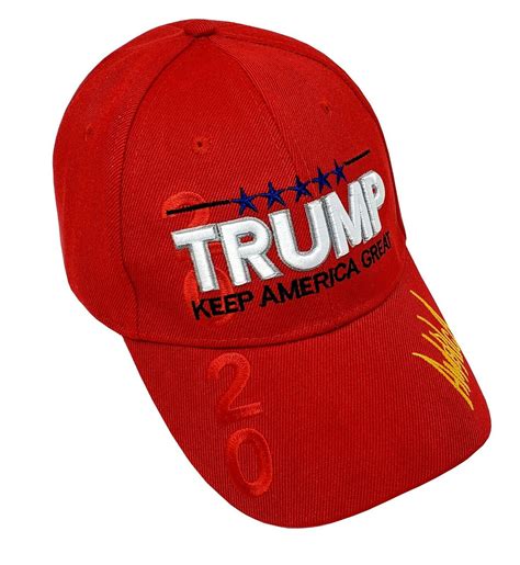 Donald Trump 2020 Keep America Great Baseball Hat 3D Signature Cap ...