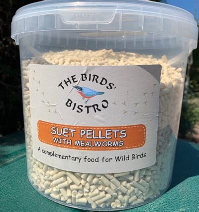 Suet Pellets with Mealworms TUB 3kg – The Birds Bistro