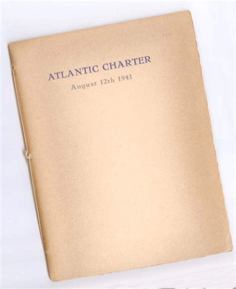 Atlantic Charter | Churchill Collector: Books, Churchilliana, Emphera