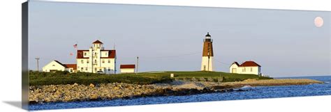 Point Judith Lighthouse, Narragansett Bay, Washington County, Rhode Island Wall Art, Canvas ...