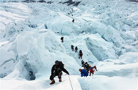 Khumbu Icefall on Everest - Satori Adventures Nepal