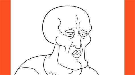 How To Draw Handsome Squidward (Spongebob) - YouTube