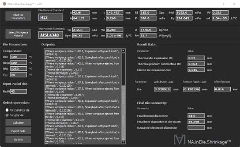 12 Shrink fit parameters calculation module | Download Scientific Diagram